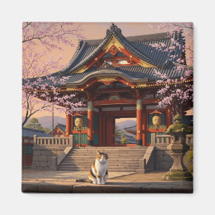 Aimant Chat à Kyoto Temple Japon Voyage