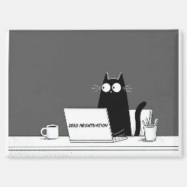 Aimant Chat à motivation zéro – Dessin animé drôle de tra