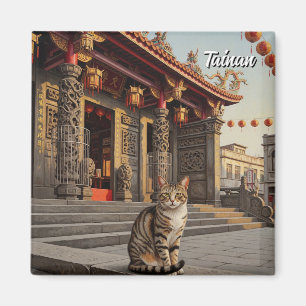 Aimant Chat à Taïwan Tainan Temple Voyage
