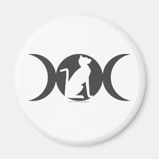 Aimant Chat à trois lunes