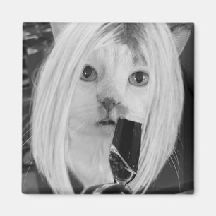Aimant Chat à vin