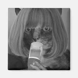 Aimant Chat à vin