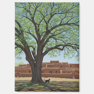 Aimant Chat au Pueblo de Taos au Nouveau-Mexique