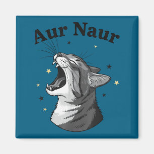 Aimant Chat Aur Naur Illustré Australien Sarcastique