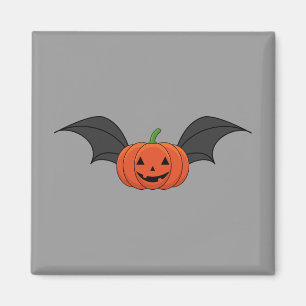 Aimant Chat Citrouille d'Halloween