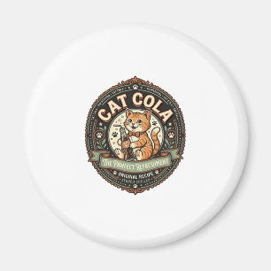 Aimant Chat Cola Chat Étiquette de Boisson Gazeuse Chat V
