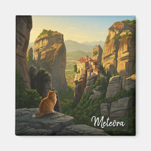 Aimant Chat dans Meteora Grèce Voyage