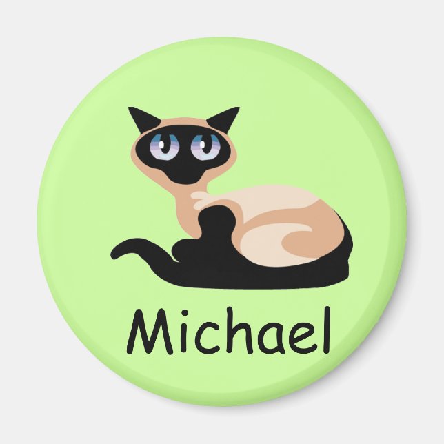 Aimant Chat de Siamese (Devant)