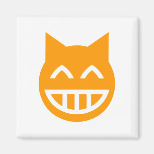 Aimant Chat Emoji Grille