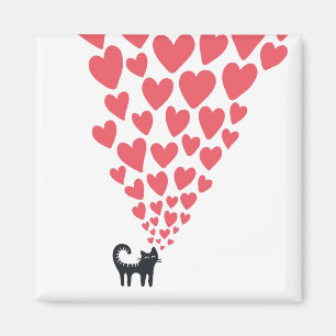Aimant Chat en amour