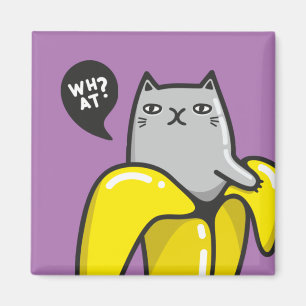 Aimant Chat en banane