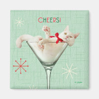 Chat en verre Martini