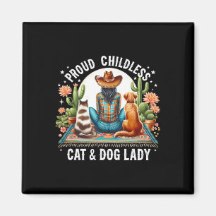 Aimant Chat et amande sans enfant; Chien Lady Kamala Harr