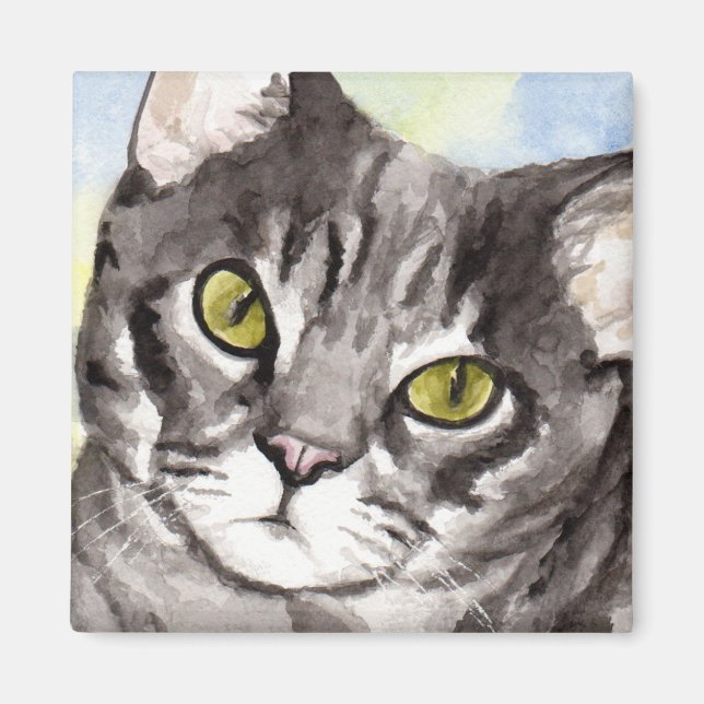 Aimant Chat gris (Devant)