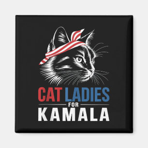 Aimant Chat Ladies For Kamala President Kamala Harris 202