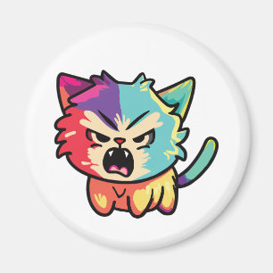 Aimant Chat mignon en colère qui baisait.