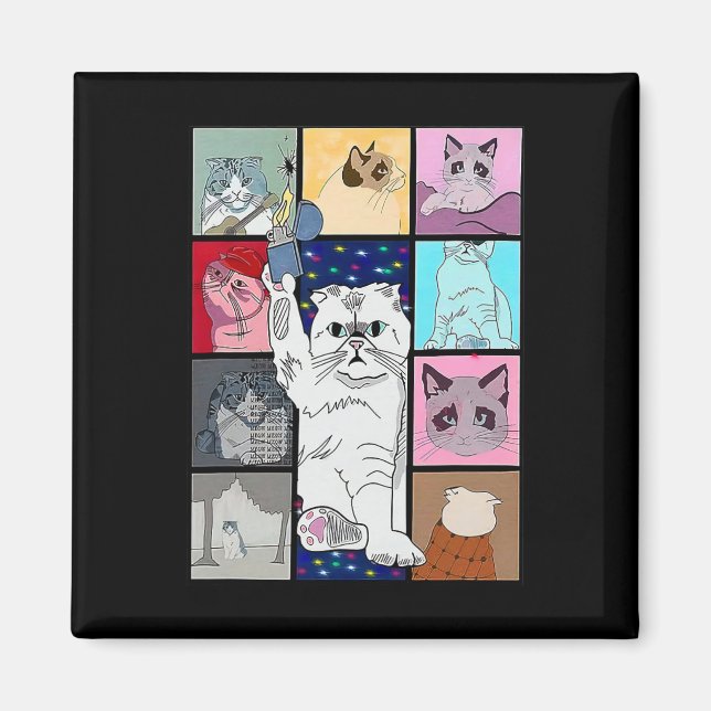 Aimant Chat Mignonne Purring Dans Mon Lap Parce Qu'Il M'A (Devant)