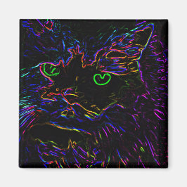 Aimant Chat Neon Glow