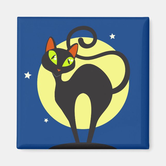 Aimant Chat noir (Devant)