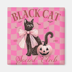 Aimant Chat noir d'Halloween Cute