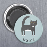 Chat noir et blanc Personnalisé