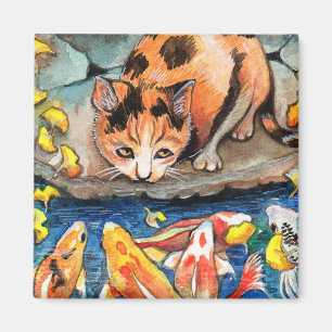 Aimant Chat par Koi Pond