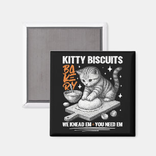 Aimant Chat Pétrit Boulanger Kitty Biscuits Nous Les Pétr