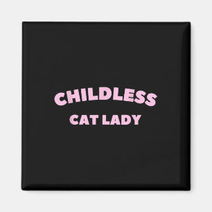 Aimant Chat sans enfant dame 2024 Millennial 1
