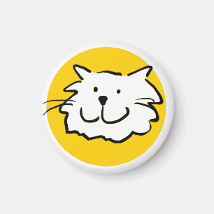 Aimant Chat souriant heureux comme une illustration de de