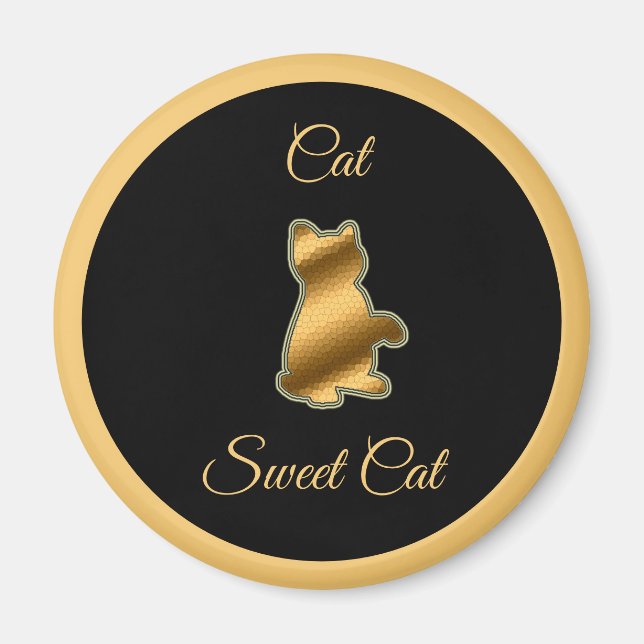 Aimant Chat sucré (Devant)