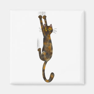 Aimant Chat Tortue Coquille Suspendu Sur Drôle Chat Torti