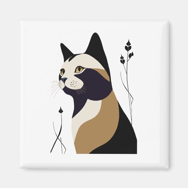 Aimant Chat Whimsical (Devant)