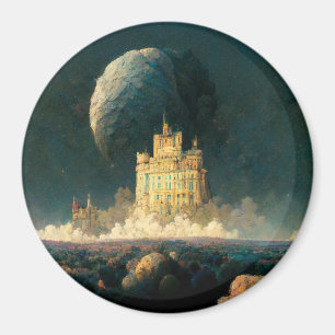 Aimant Château Aux Bords Du Monde Imaginaire Sci-Fi