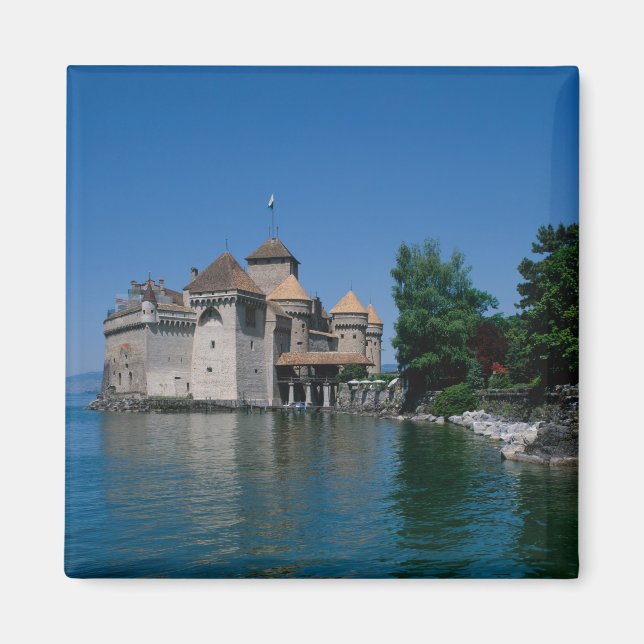 Aimant Chateau Chillon, Lac Léman, Canton de Vaud, (Devant)