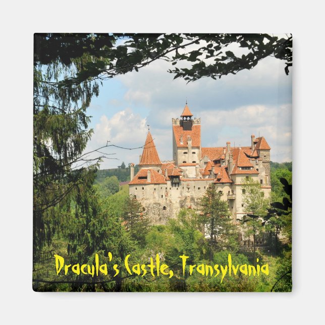 Aimant Château de Dracula en Transylvanie, Roumanie (Devant)