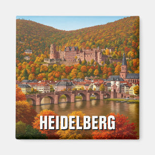 Aimant Château de Heidelberg Allemagne Automne Voyage