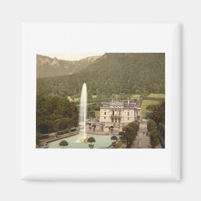 Aimant Château de Linderhof, Bavière, Allemagne (Devant)