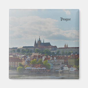 Aimant Château de Prague dans l'aquarelle