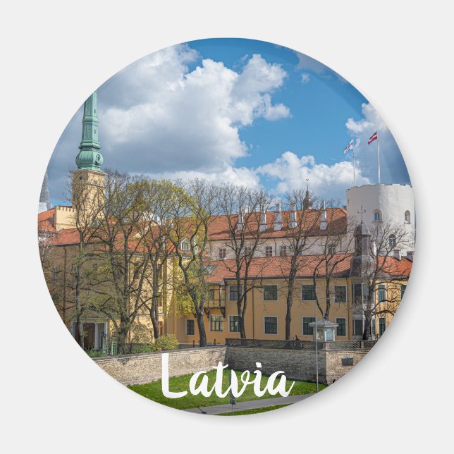 Aimant Château de Riga à Riga, Lettonie (Devant)