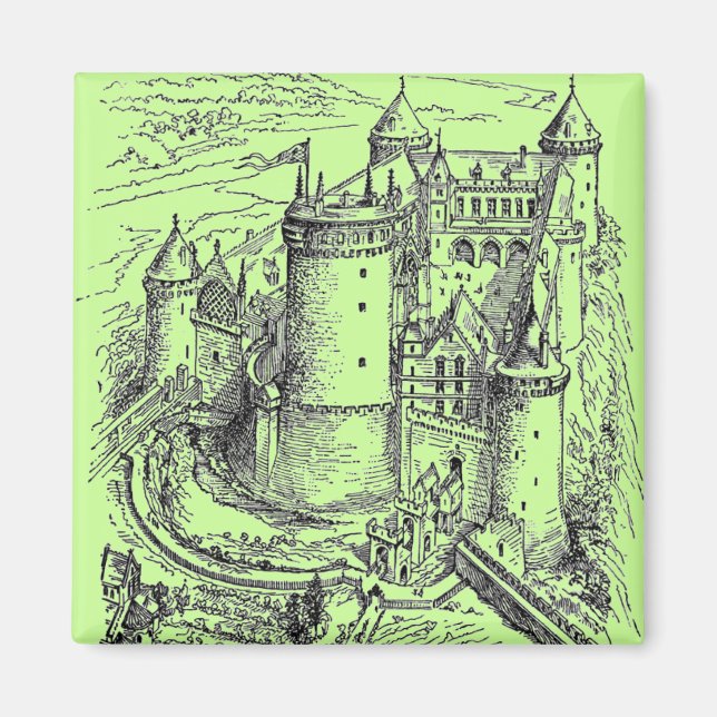 Aimant Château médiéval (Devant)