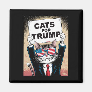 Aimant Chatons Et Canards Pour Trump Vance 2024 Chats Pou