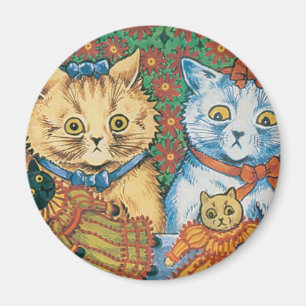 Aimant Chats avec l'illustration de poupées par Louis
