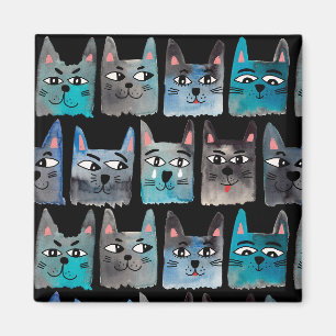 Aimant Chats bleus