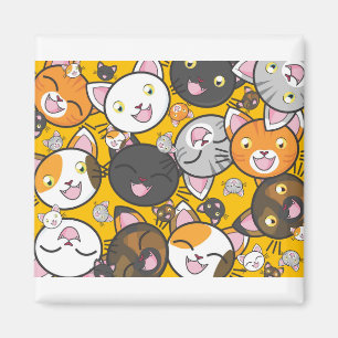 Aimant Chats Cute Kitty Kitties Kitten Kitten Adorable Fe