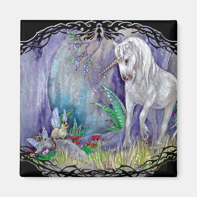 Aimant - Chats de Fée Unicorne (Devant)