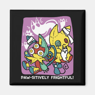 Aimant Chats déplaisants Halloween Art : Paw-sitly Fright