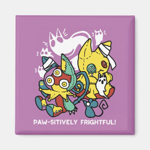 Aimant Chats déplaisants Halloween Art : Paw-sitly Fright