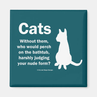 Aimant Chats et baignoires