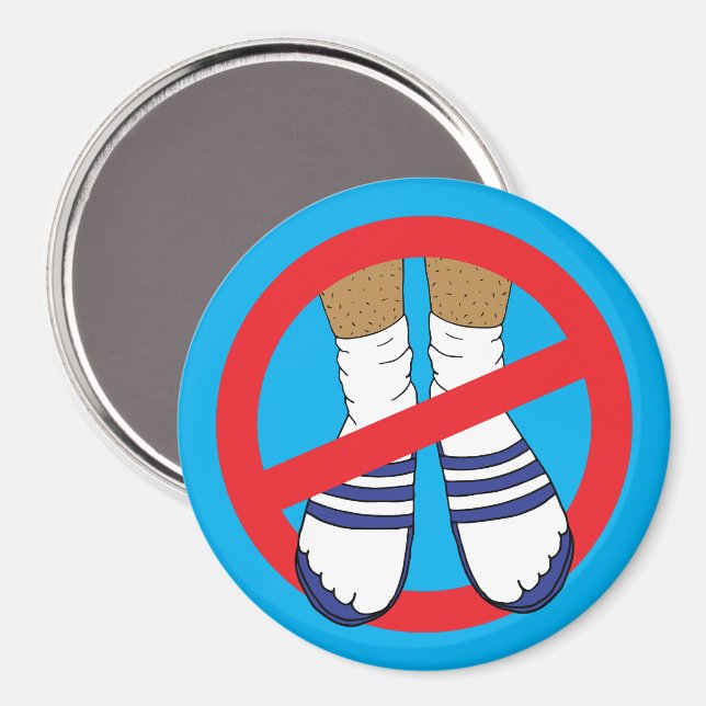 Aimant Chaussettes et Sandales Funny Cruise Stateroom Por (Recto/Verso)