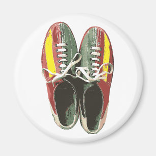 Aimant Chaussure de bowling vintage de chaussures de